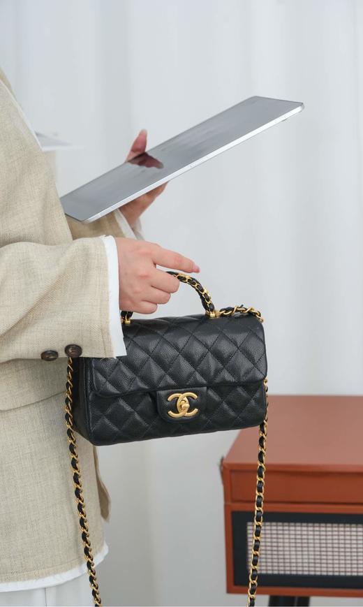 香奈儿 25B 双C手柄 CF大mini黑色  （LZ*MM） 商品图2