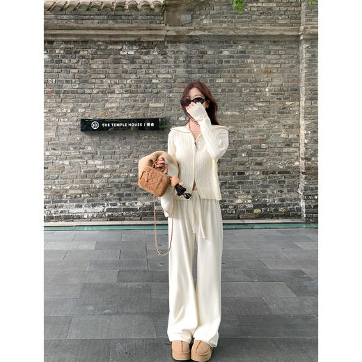 <曾小咸推荐>韩系大翻领麻花双拉链针织开衫女！ 商品图3