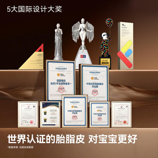 贝肽斯[胎脂皮]婴儿睡袋春秋冬款恒温分腿儿童宝宝防踢被四季通用 商品图1