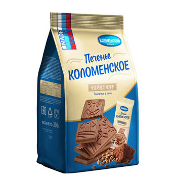 卡洛姆思克 俄罗斯进口卡洛饼干巧克力味酥性零食300g 独立包装 /休闲食品 /饼干 /酥性饼干 商品图3