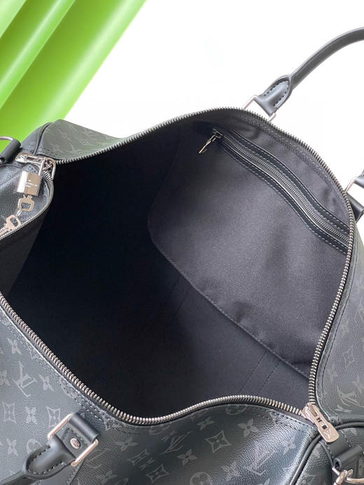 夏季特惠💰1000 原单LV M40605 尺寸：55×31×24cm KEEPALL 黑花旅行袋 变码芯片 商品图8
