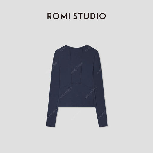 ROMI STUDIO“轻盈自在”绵羊毛混纺亲肤爽滑长袖上衣 RWCSSD2717 商品图1