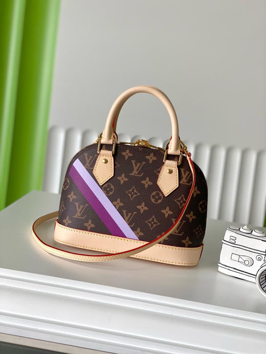 夏季特惠💰850 原单LV P01917 尺寸：23.5×17.5×11.5cm ALMA BB 徽章丝印贝壳包 变码芯片 商品图2