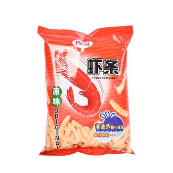 四洲原味虾条110g 膨化食品非油炸休闲零食小吃 /休闲食品 /膨化食品 /虾片/虾条 商品图0
