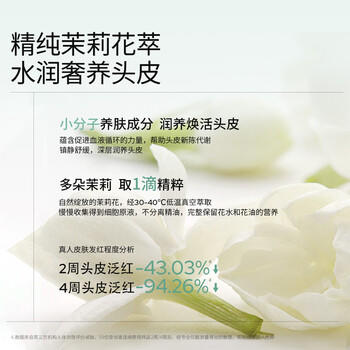 roye若也茉莉花水洗发水去屑控油敏感无硅油洗发液258ml /个人护理 /洗发护发 /洗发水 商品图5