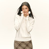 Ariseism 美式复古设计感白色毛球镂空连帽毛衣女秋新款宽松上衣 商品缩略图2