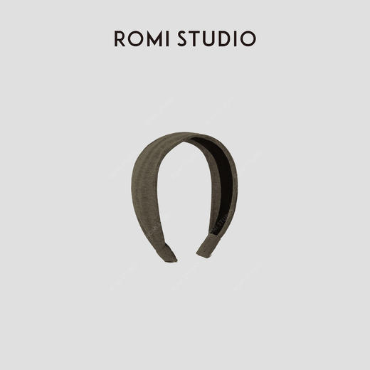 ROMI STUDIO 高颅顶不卡头居家外戴宽边坑条针织发箍 RWCRP34394 商品图3