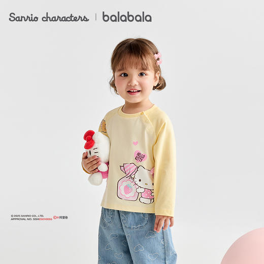 【HelloKittyIP商场同款】巴拉巴拉女宝宝长袖t恤速干2025秋新款 商品图3