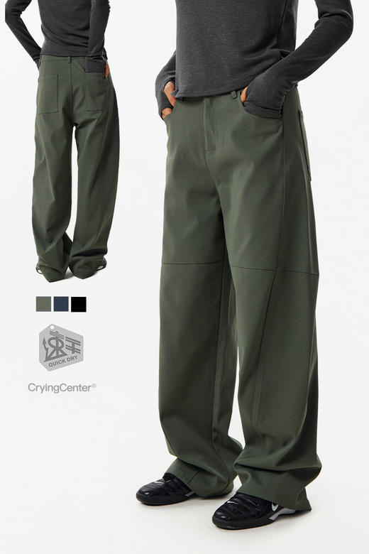 CryingCenter 速干弯刀裤 高腰微弹 哭喊中心 商品图4