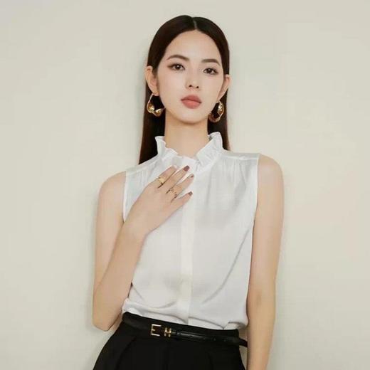 Momotiabin极简桑蚕丝背心-HJZCA23 商品图2