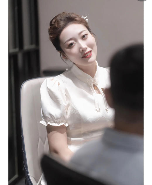 Miumiu 缪*银色蝴蝶结水钻 流苏吊坠 耳环081607 商品图8