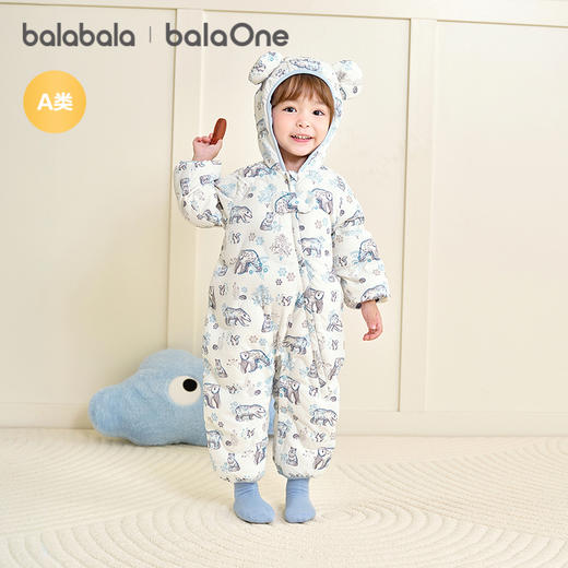 巴拉巴拉balaOne宝宝羽绒服连体衣2025新款冬装保暖萌趣时尚新颖 商品图2