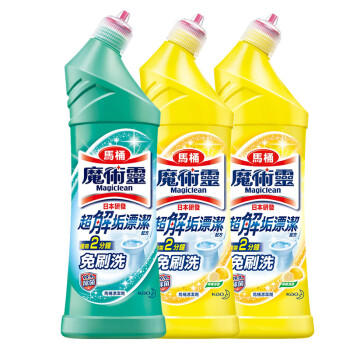 花王（KAO）马桶清洁剂500ml*3瓶装 免刷洗洁厕灵洁厕液清洗去污厕所洁厕剂 /家庭清洁/纸品 /家庭环境清洁 /洁厕灵 商品图6