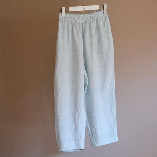 黄阿福 亚麻九分裤【预售】 商品图0