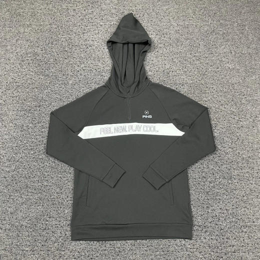 日单正品PING 女款高尔夫连帽卫衣，后背透气设计。黑色S M L 绿色S 各几件
S 胸围94 M 胸围98 L 胸围102 商品图2