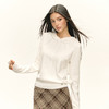 Ariseism 美式复古设计感白色毛球镂空连帽毛衣女秋新款宽松上衣 商品缩略图0