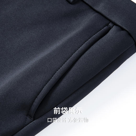 圣得西男士加绒加厚弹力舒适休闲裤2025秋季远红外升温新款直筒裤 商品图8