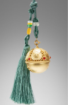 朱炳仁铜 多福禄挂件（含流苏配件）