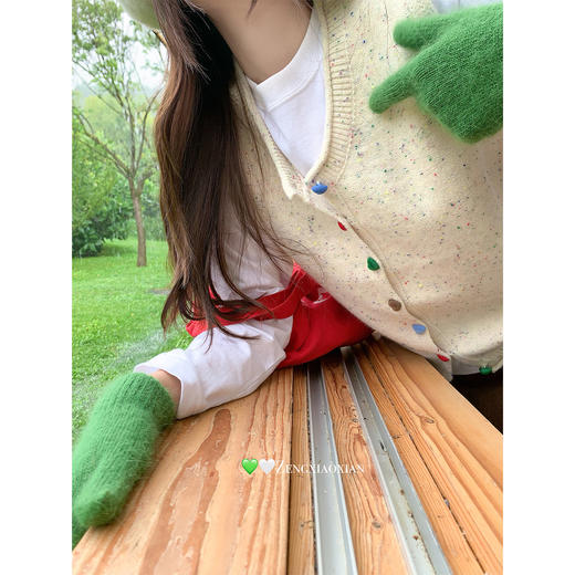 <曾小咸推荐>现货秒杀！微信超特价！多巴胺彩点甜美风针织马甲毛衣 日常179.99 立减110 秒杀69.99！ 商品图2