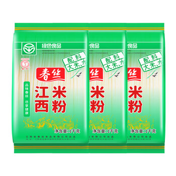 春丝江西米粉米线螺蛳粉干米粉大米制作绿色食品江西特产1kg*3包 /粮油调味 /方便食品 /特色米粉/米线