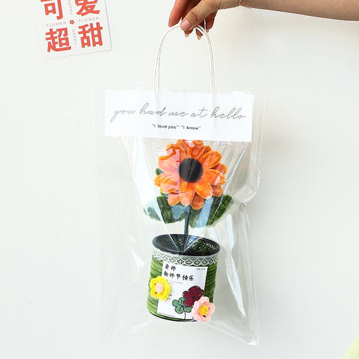 教师节礼物向日葵扭扭棒花束笔筒摆件手工diy材料送女老师小礼品 商品图3