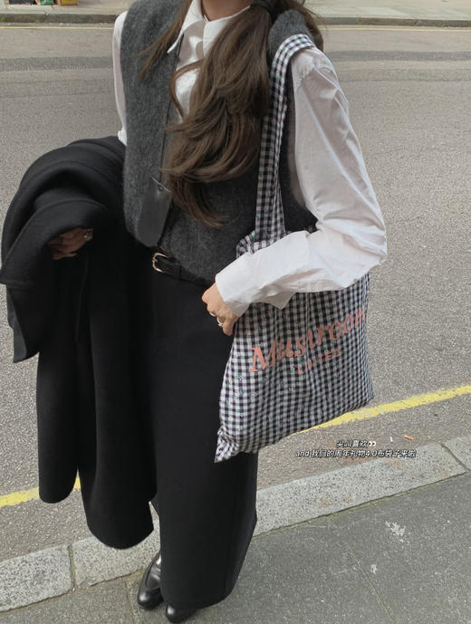 金蘑菇菇 Celeste英爵艺术生 衬衫三件套/英伦通勤风衬衫半裙 商品图1