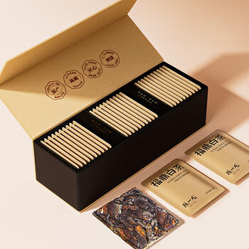 陈一凡 福鼎白茶 茶叶礼盒白茶寿眉小茶饼送长辈便捷自饮礼盒装300g /水饮冲调 /茗茶 /白茶 商品图5