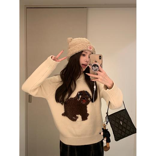 金蘑菇菇 忙着可爱 / 邪恶摇粒绒毛衣格子裤 松弛少女感 商品图1