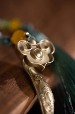 朱炳仁铜事事如意-如意(镀金) 商品图2