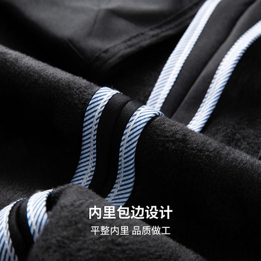 圣得西男士加绒加厚弹力舒适休闲裤2025秋季远红外升温新款直筒裤 商品图9