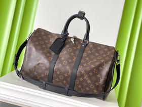 夏季特惠💰900 原单LV M56711 尺寸：45×27×20cm KEEPALL 老花旅行袋 变码芯片