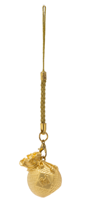 朱炳仁铜福满财满小钱袋