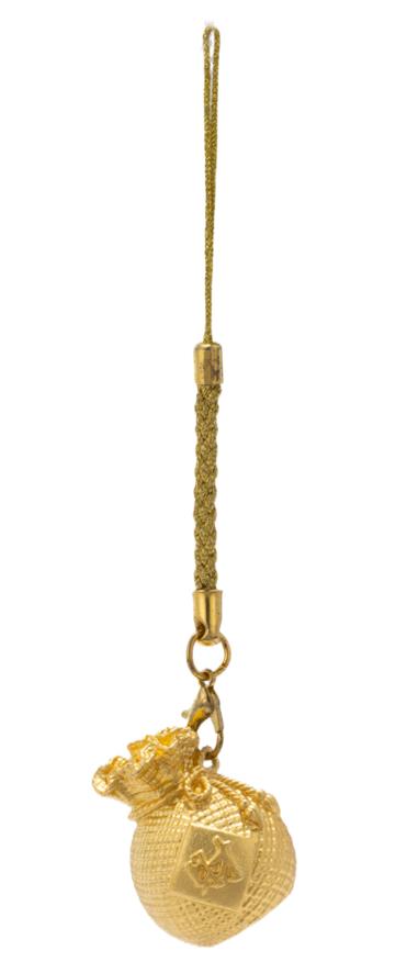 朱炳仁铜福满财满小钱袋 商品图0