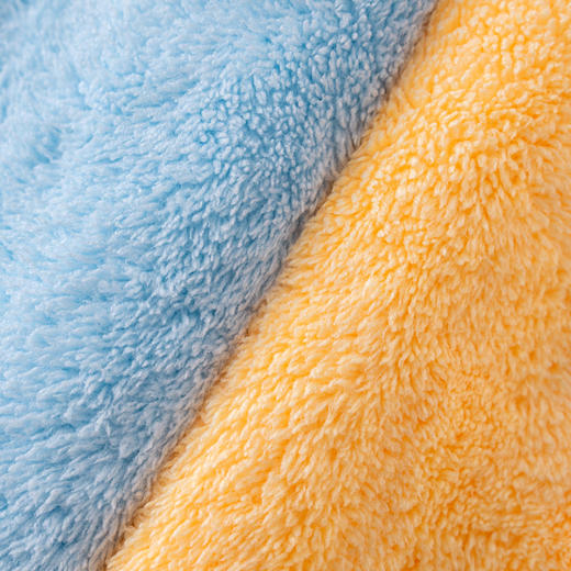 大头围可用【加厚加大版本干发帽】双层加厚珊瑚绒可爱蝴蝶结干发帽2条装 25*65cm 结浴帽加厚吸水女生干发巾 洗澡速干浴帽 商品图5