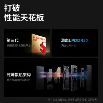 联想平板电脑  拯救者Y700三代 8.8英寸mini小平板 165Hz高刷电竞 骁龙8Gen3 2.5K 12+256G黑 /电脑、办公 /电脑整机 /平板电脑 商品图1