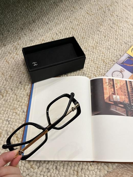 Chanel香奈儿 单依纯款素颜黑框眼镜 无敌遮脸 镜腿小爱心精致可爱🖤 商品图7