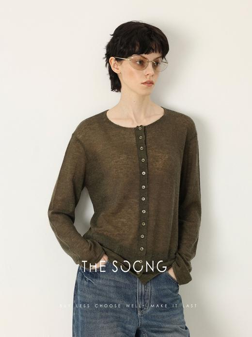 THESOONG|"静享悦己"羊驼毛12针精工高密肌理感开衫外套HWMY7577 商品图5