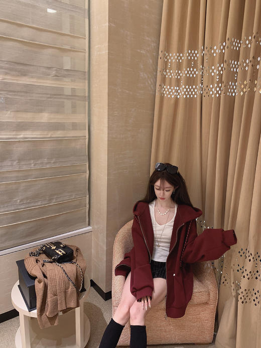 金蘑菇菇 香香24a 伦敦日记 / 时髦黑毛衣 镨美科绣花机 100wool 商品图9