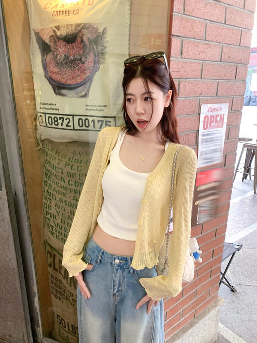 【110元任选2件】最后一波现货！！简约百搭薄款防晒针织开衫 商品图7