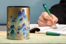 朱炳仁铜千里江山文房套装 商品图1