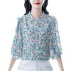七分袖碎花衬衫女夏季新款中袖妈妈气质桑蚕丝上衣洋气小衫 商品缩略图5