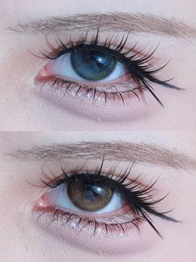 paprikacon日抛 黑道大小姐/病娇少女 14.2mm  黑棕 日抛无售后！10片装  有同款月抛