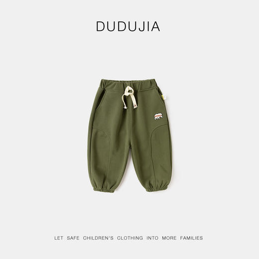 嘟嘟家儿童裤子系带秋季男童休闲裤秋装女童束脚裤宝宝运动裤童装 商品图7