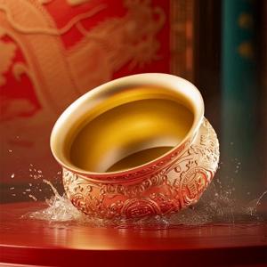 朱炳仁铜 金盆聚宝 商品图2