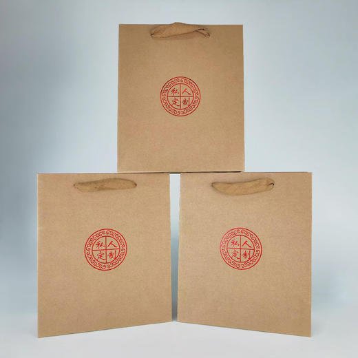 私人定制【牛皮纸 大号手提袋】 1元一条/300条一箱 商品图0