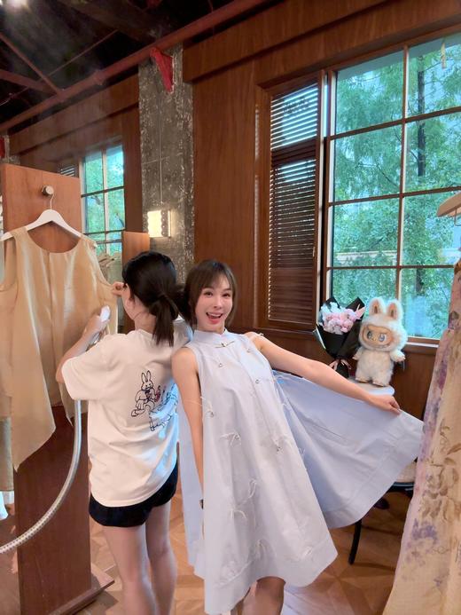 PIANAI冷小姐#蓝色羽毛连衣裙 商品图1