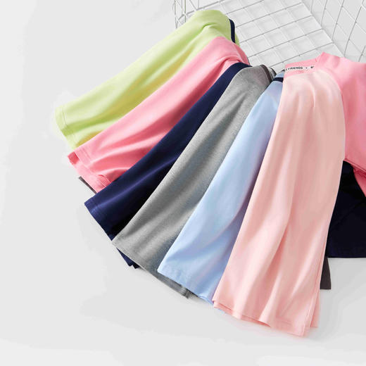 【90-140】男女童春秋款插肩袖长袖T恤 商品图3