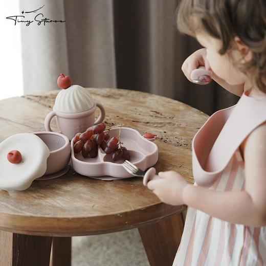tinystarse礼盒5件宝宝婴幼儿冰淇淋儿童硅胶辅食碗叉勺餐具ZJ 商品图3