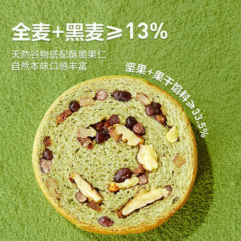 良品铺子 黑麦全麦面包1000g/箱早餐面包低脂健身轻食代餐吐司零食 /休闲食品 /西式糕点 /吐司面包 商品图0