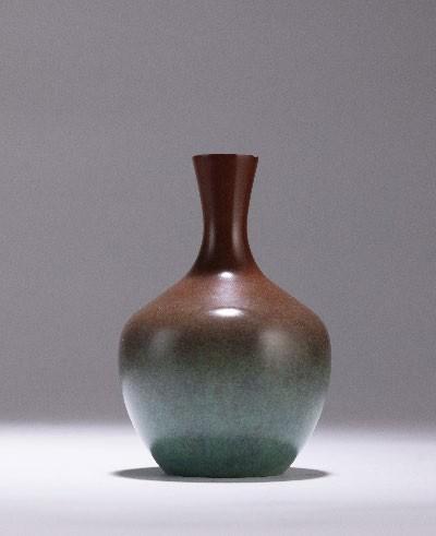 朱炳仁铜平安喜顺 彩铜瓶系列之一 商品图0